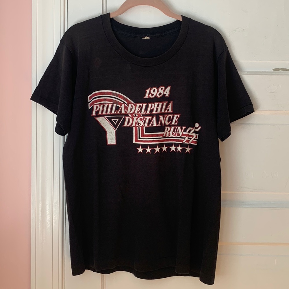 Vintage 1984 Philadelphia Long Distance Run YMCA US Air Indie Punk Rocker Philly
